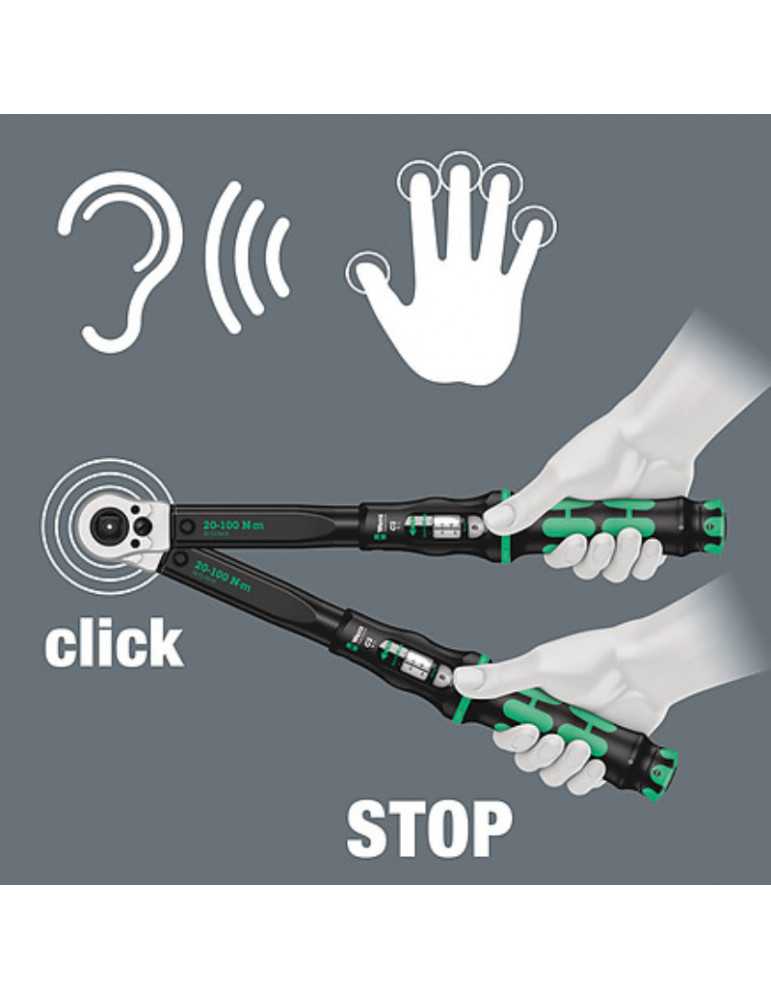 WERA Click-Torque C 2 Push R/L %separator% Clé dynamométrique 05075625001
