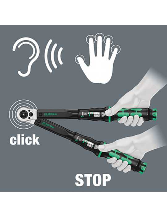 WERA Click-Torque C 2 Push R/L %separator% Clé dynamométrique 05075625001