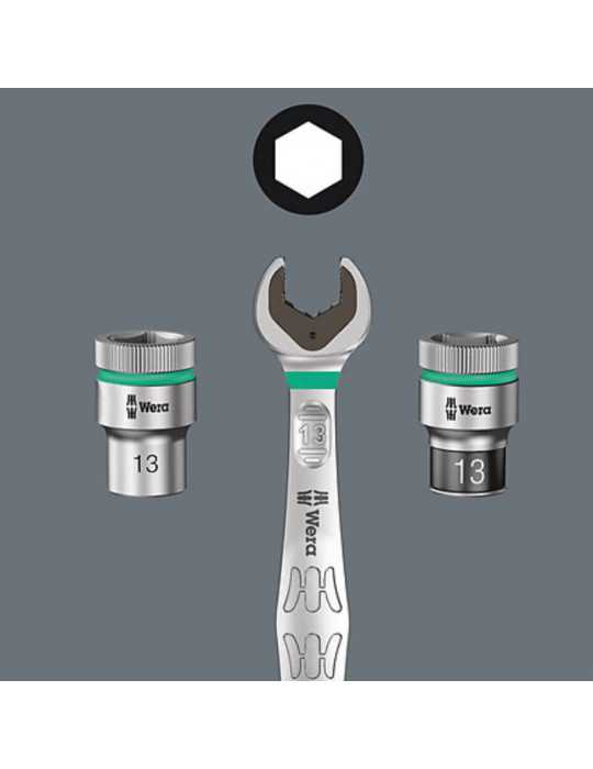 WERA 6000 Joker 8 Imperial Set 1 Jeu de clés mixtes à cliquet %separator% Impérial