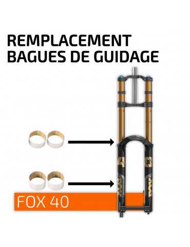 Remplacement bagues de guidage FOX 40