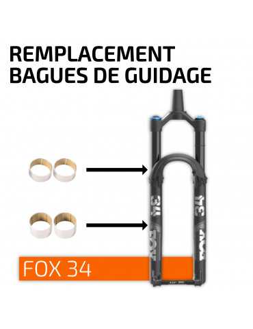 Remplacement bagues de guidage FOX 34